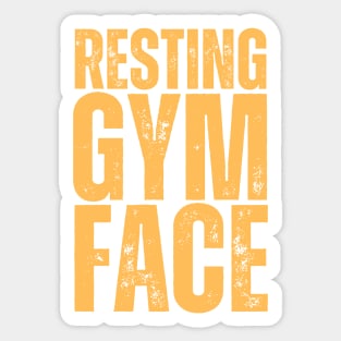 Resting Gym Face Sticker